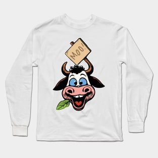 Cow Moo Long Sleeve T-Shirt